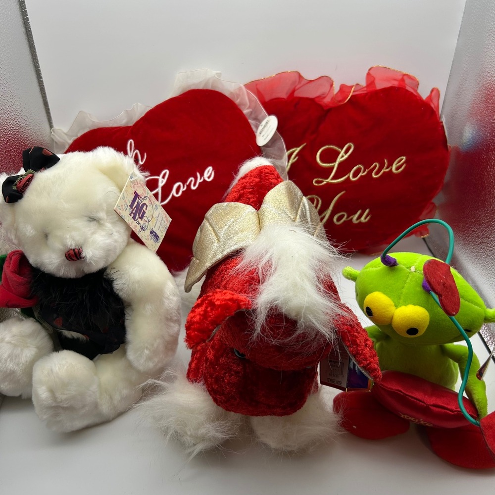 Vintage valentine 5 bundleMarty Alien‎ Plush Toy Your This World Stuffed animal
